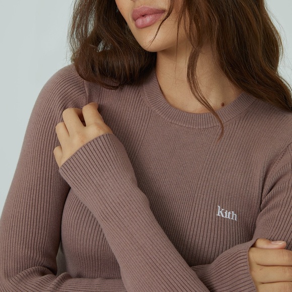 Kith Sweaters - KITH WOMEN ELYSE SWEATER - DUSTY MAUVE
